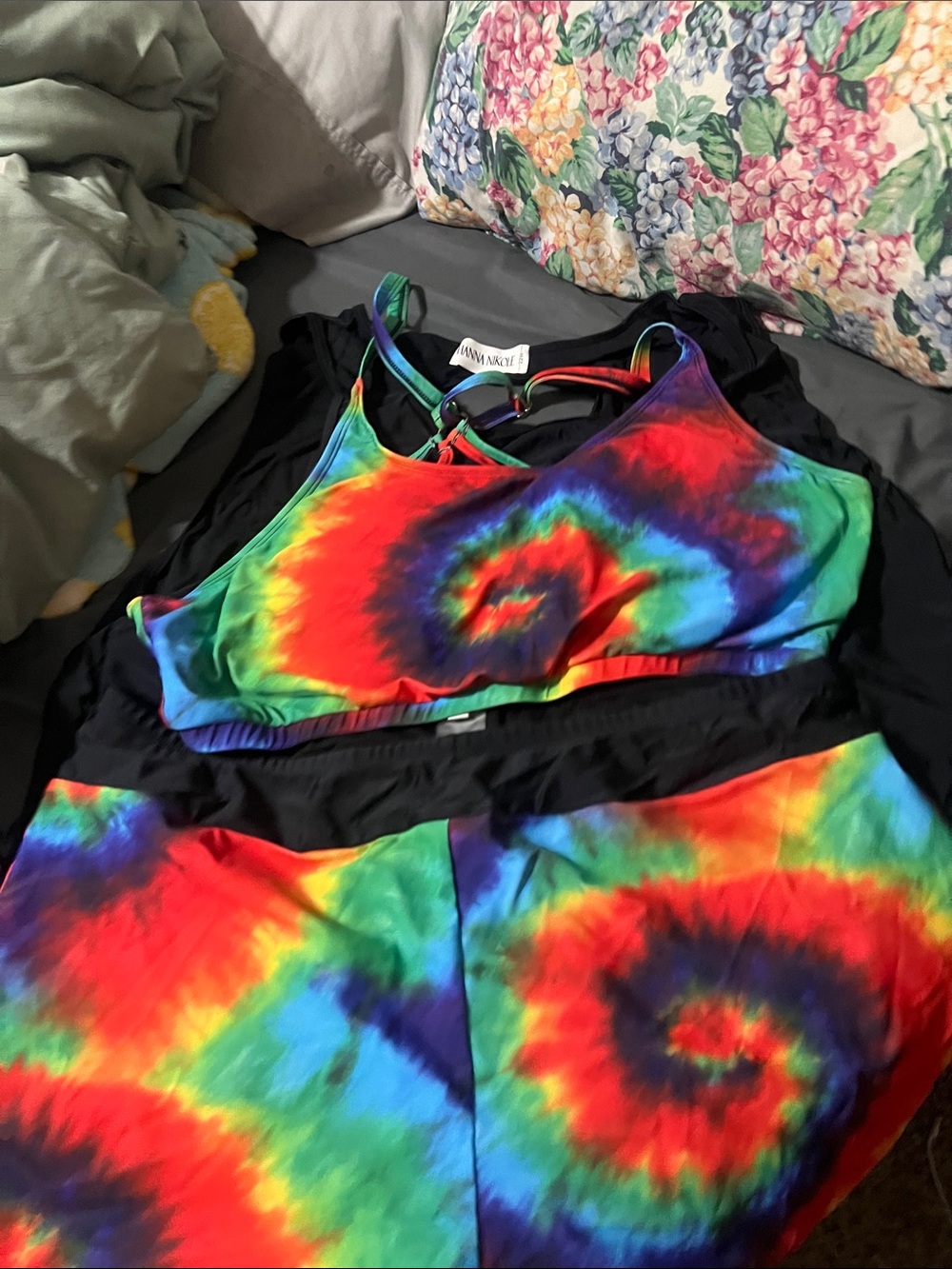 Tie dye 3 pc swim set